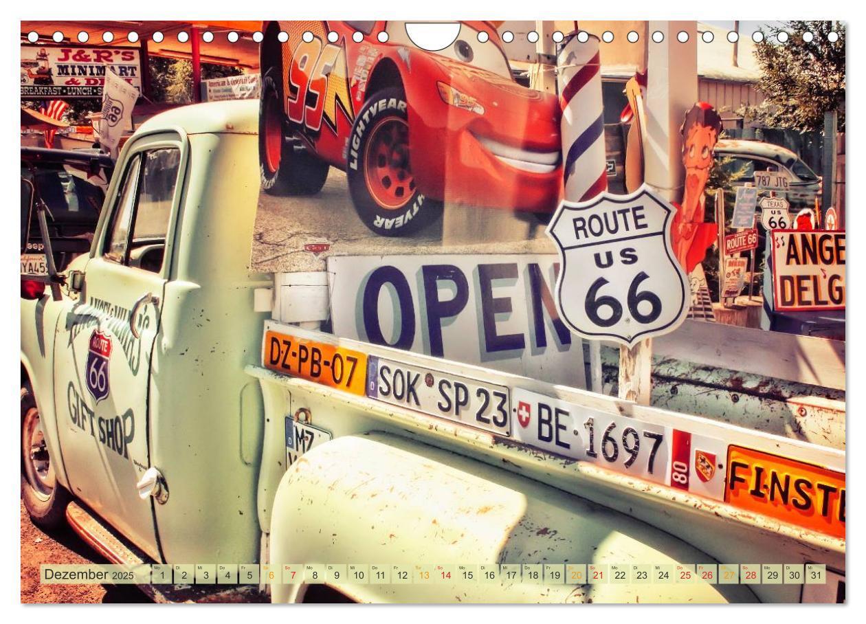 Bild: 9783435480425 | Nostalgie auf 2451 Meilen - Route 66 (Wandkalender 2025 DIN A4...