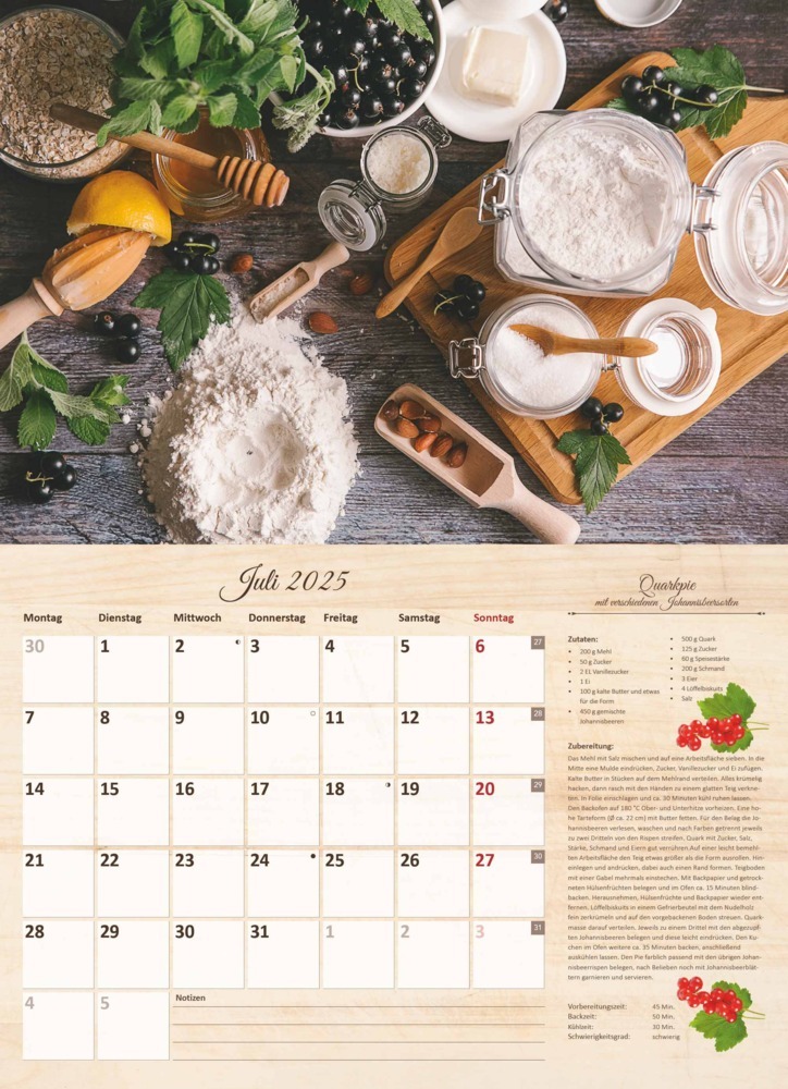 Bild: 4251732344610 | Alpha Edition - Culinaria 2025 Der große Küchenkalender, 42x29cm...