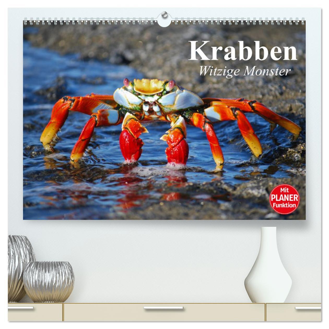 Cover: 9783383308024 | Krabben. Witzige Monster (hochwertiger Premium Wandkalender 2024...