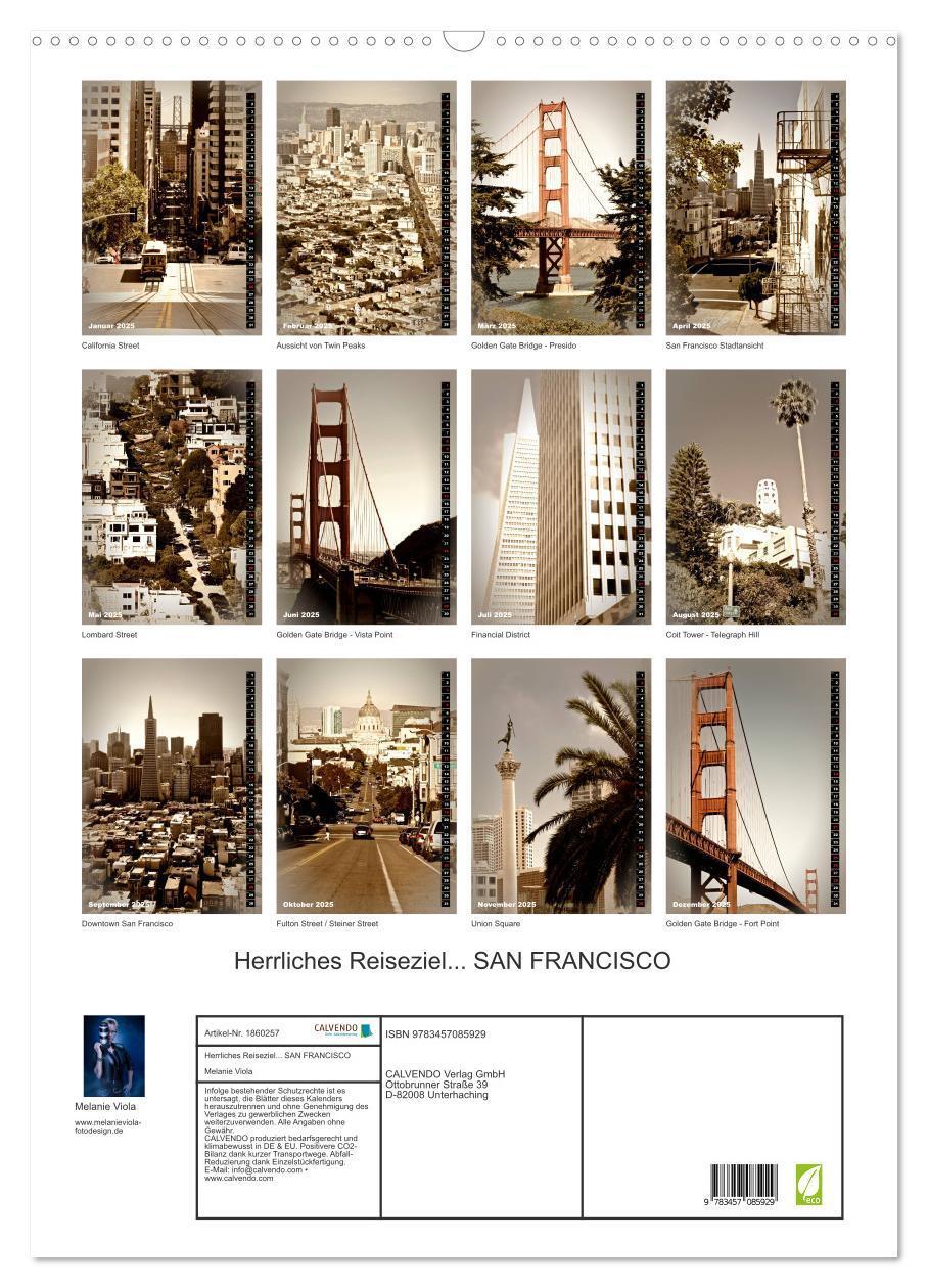 Bild: 9783457085929 | Herrliches Reiseziel... SAN FRANCISCO (Wandkalender 2025 DIN A2...