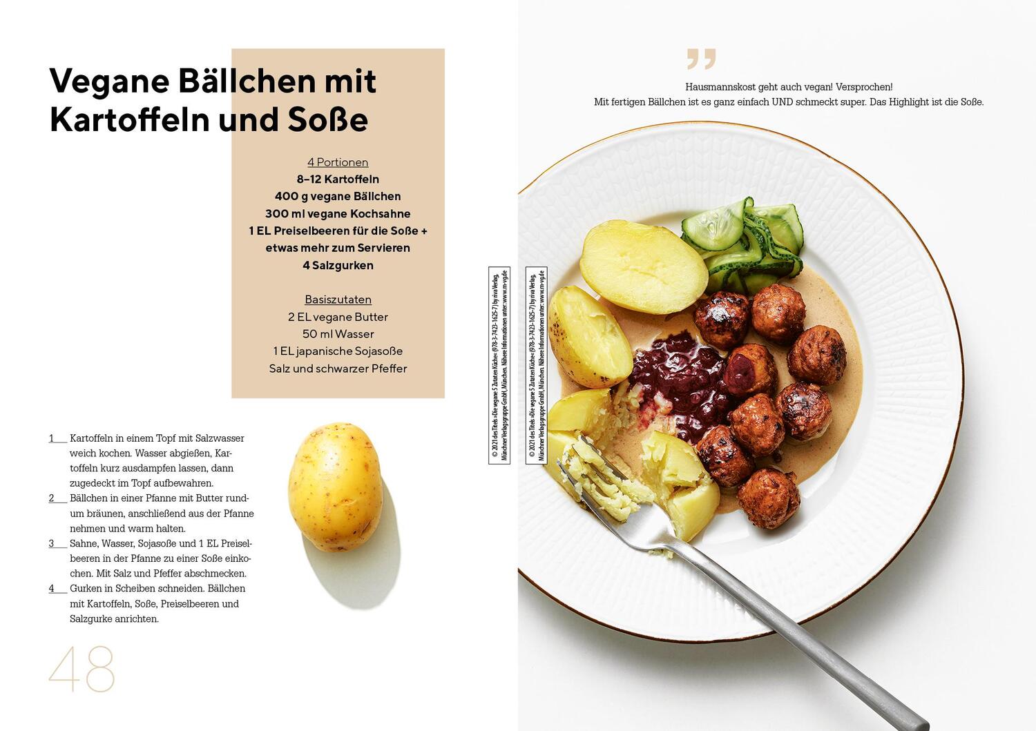 Bild: 9783742316257 | Die vegane 5-Zutaten-Küche | Über 60 schnelle und leckere Rezepte