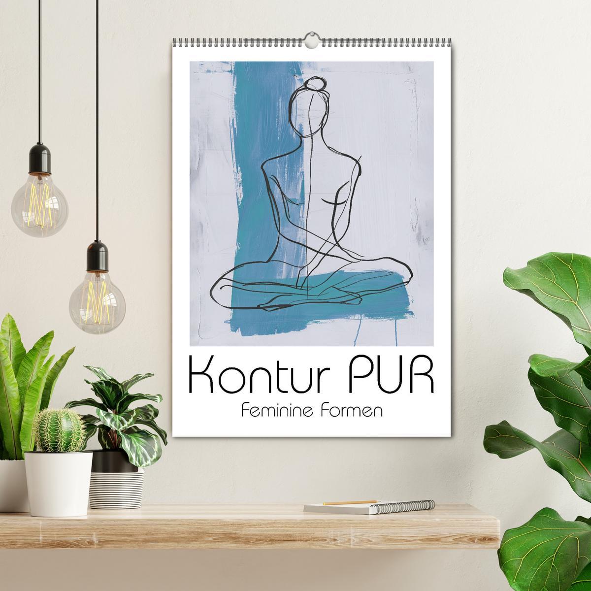 Bild: 9783457132166 | Kontur PUR - Feminine Formen (Wandkalender 2025 DIN A2 hoch),...