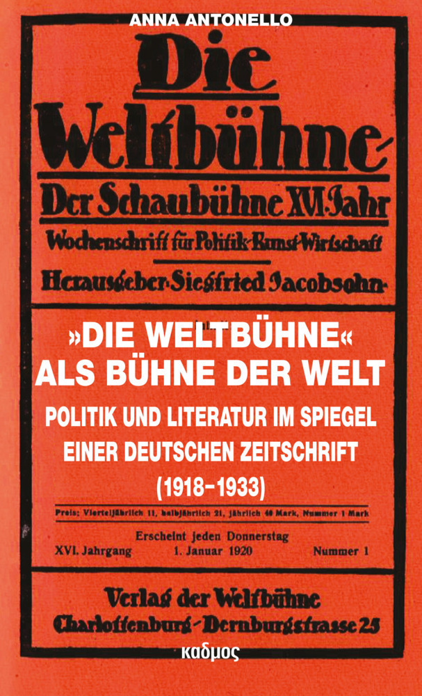 Cover: 9783865993540 | "Die Weltbühne" als Bühne der Welt | Anna Antonello | Taschenbuch