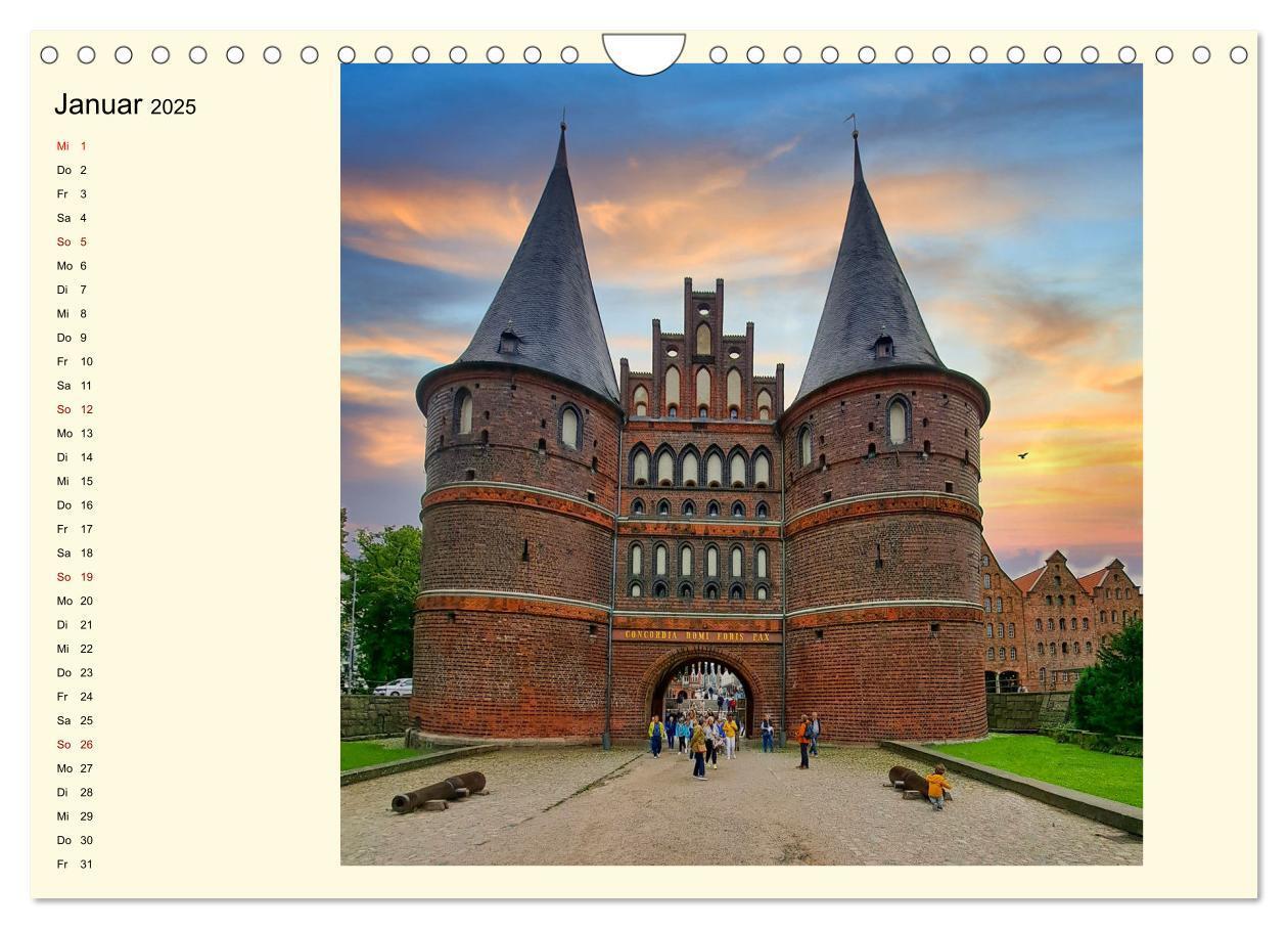 Bild: 9783457168639 | Lübeck, Stadt auf der Insel (Wandkalender 2025 DIN A4 quer),...