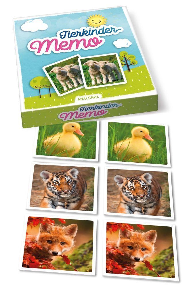 Bild: 9783730607343 | Tierkinder-Memo | 40 Spielkarten im Spielkarton | Stück | Deutsch
