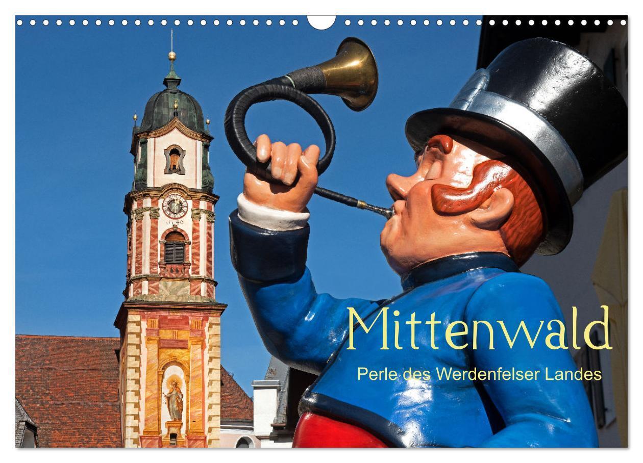 Cover: 9783383651595 | Mittenwald - Perle des Werdenfelser Landes (Wandkalender 2024 DIN...