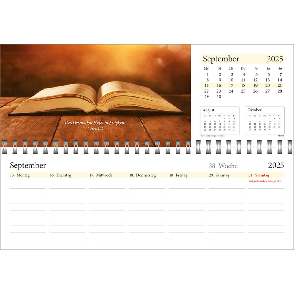 Bild: 9783754825457 | In deine Hand leg ich den Tag 2025 | Wochen-Tischkalender | Kalender