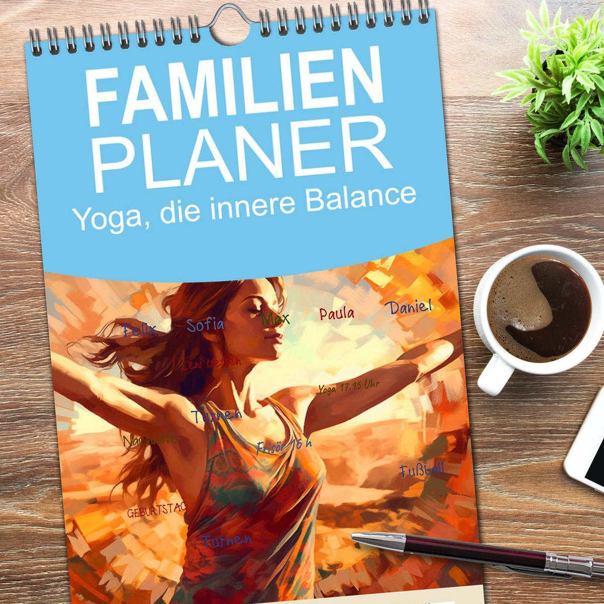 Bild: 9783457093757 | Familienplaner 2025 - Yoga, die innere Balance mit 5 Spalten...