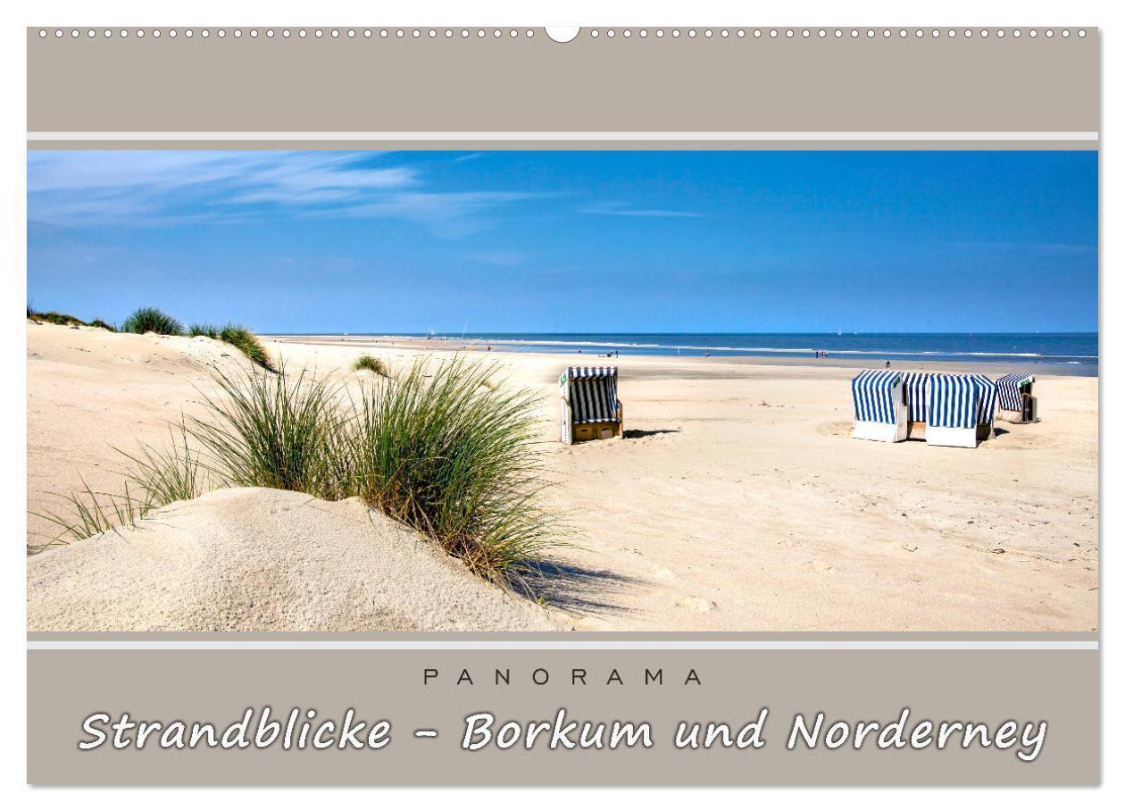 Cover: 9783435485123 | Strandblicke Borkum und Norderney (Wandkalender 2025 DIN A2 quer),...