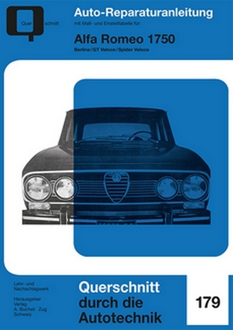 Cover: 9783716822593 | Alfa Romeo 1750 | Berlina/GT Veloce/Spider Veloce | Taschenbuch