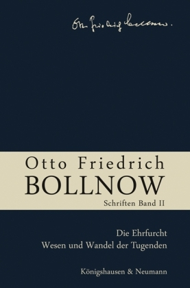 Cover: 9783826039317 | Die Ehrfurcht - Wesen und Wandel der Tugenden | Otto Fr. Bollnow