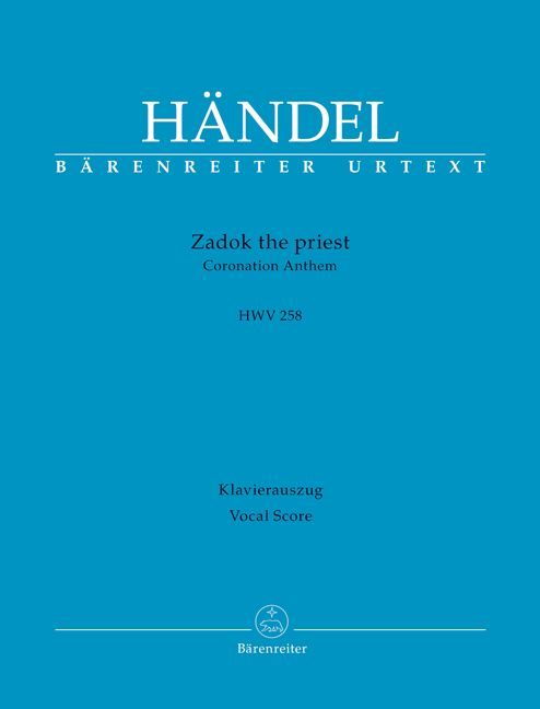 Cover: 9790006562183 | Zadok the Priest, Klavierauszug | Georg Friedrich Händel | Buch | 2016