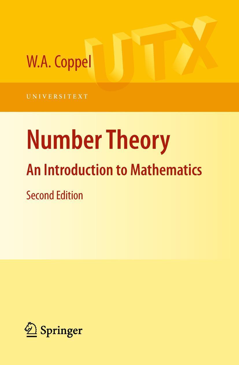Cover: 9780387894850 | Number Theory | An Introduction to Mathematics | W A Coppel | Buch