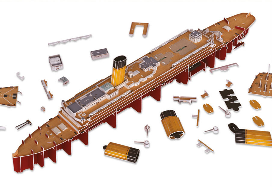 Bild: 4009803001548 | RMS Titanic - LED Edition 3D (Puzzle) | Spiel | In Karton | 2021