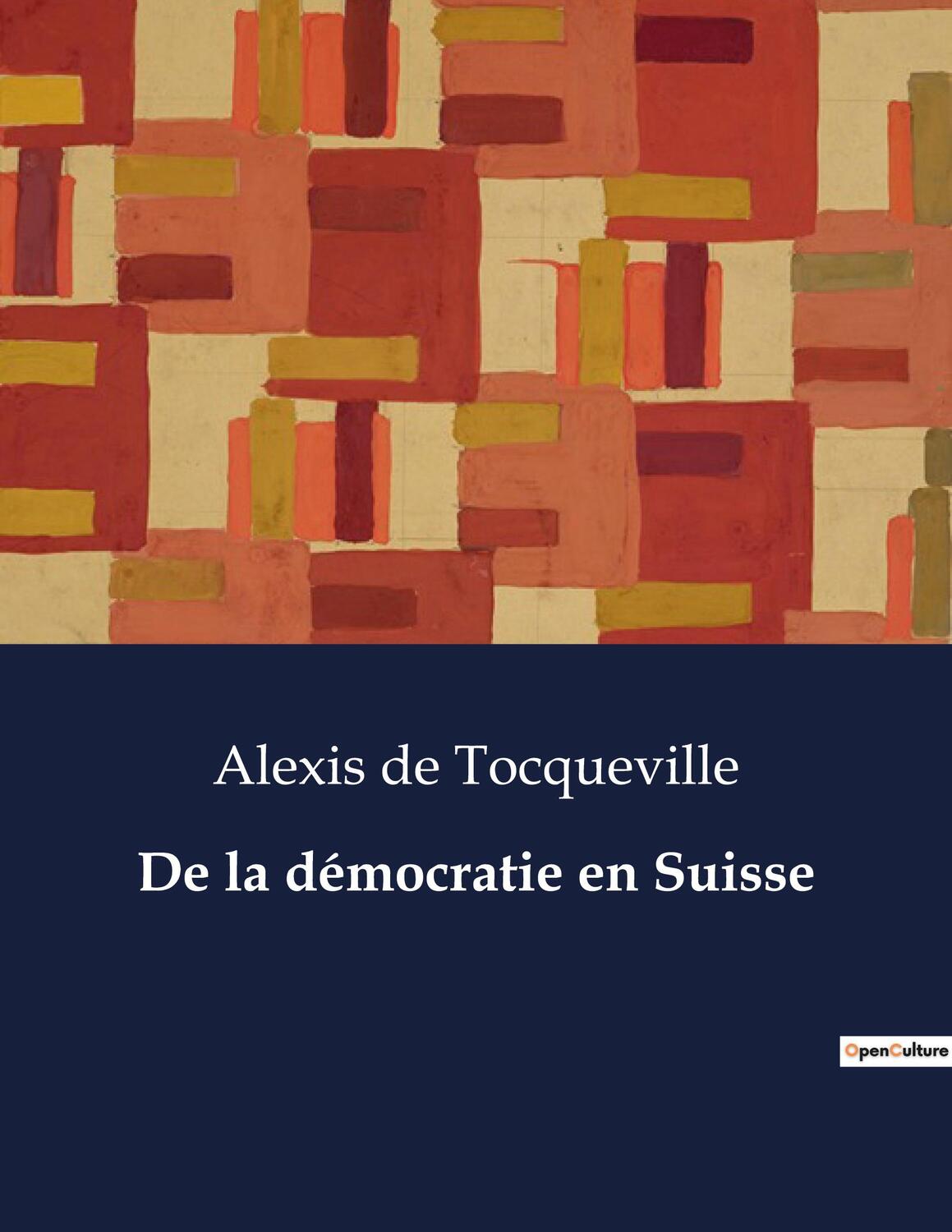 Cover: 9791041831180 | De la démocratie en Suisse | Alexis De Tocqueville | Taschenbuch