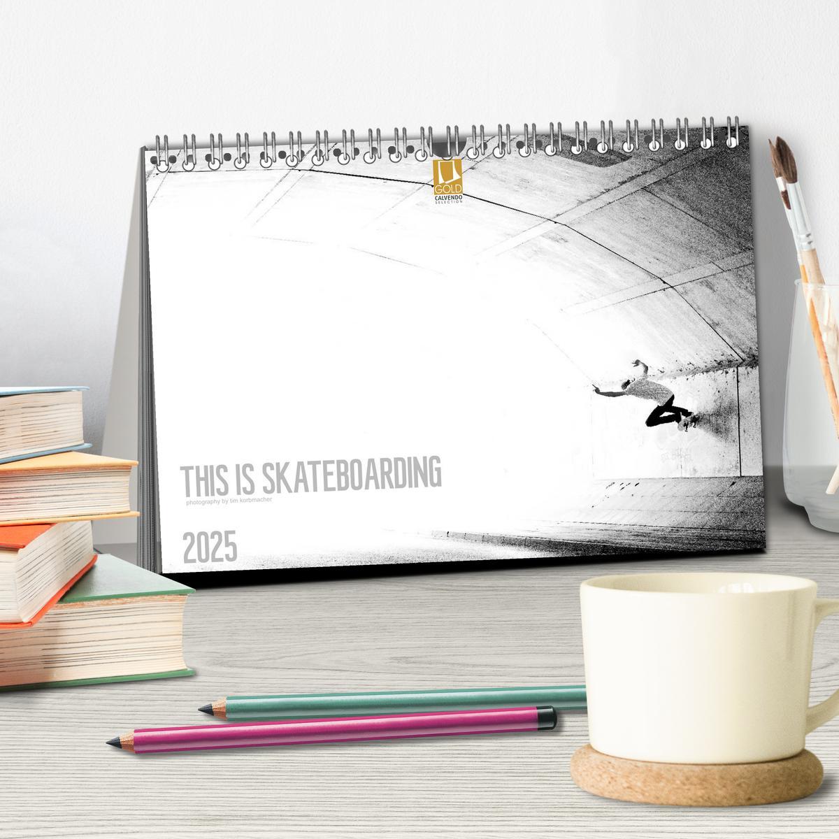 Bild: 9783435752386 | THIS IS SKATEBOARDING 2025 (Tischkalender 2025 DIN A5 quer),...