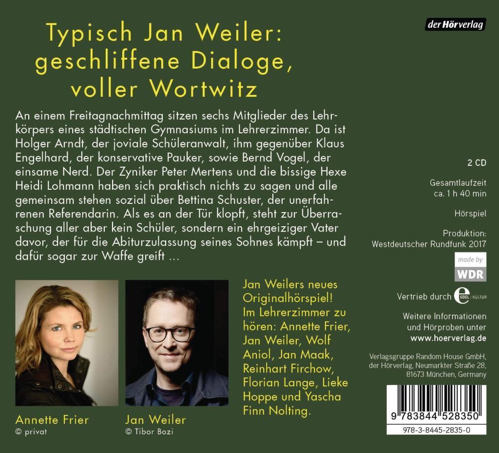 Bild: 9783844528350 | Eingeschlossene Gesellschaft | Jan Weiler | Audio-CD | 2 Audio-CDs