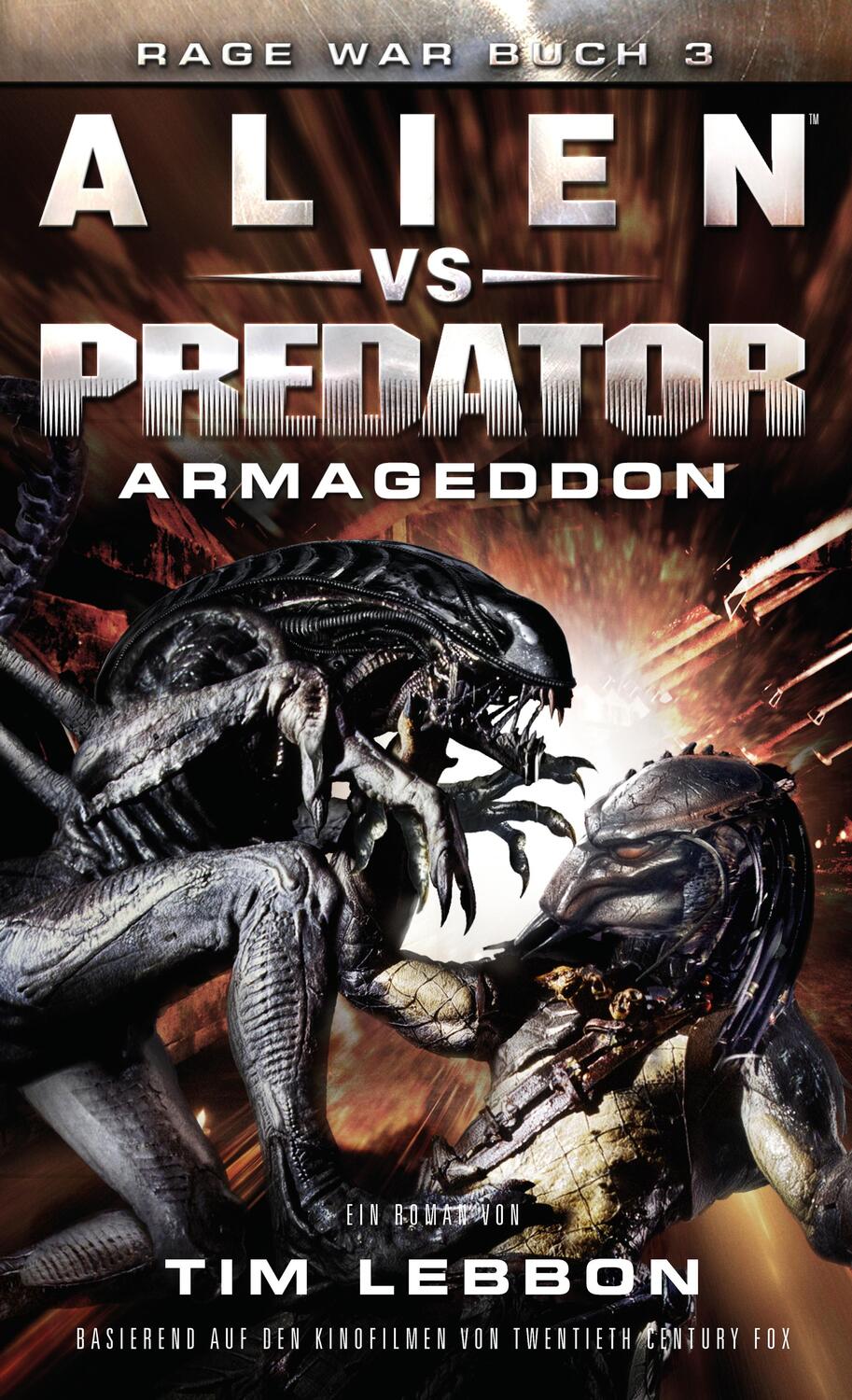Cover: 9783958352209 | ALIEN VS PREDATOR: ARMAGEDDON | SciFi-Thriller | Tim Lebbon | Buch