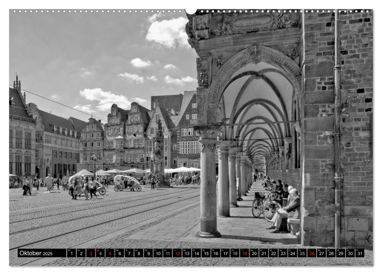 Bild: 9783435587971 | Historisches Bremen (Wandkalender 2025 DIN A2 quer), CALVENDO...