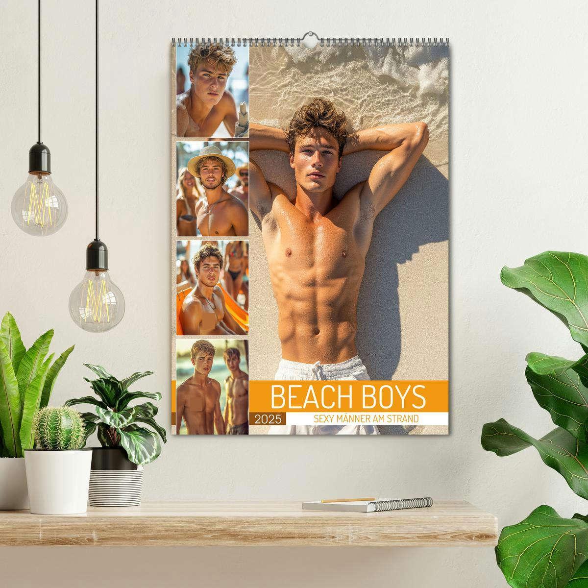 Bild: 9783457216941 | SEXY MÄNNER - Nackte Haut am Strand (Wandkalender 2025 DIN A2...