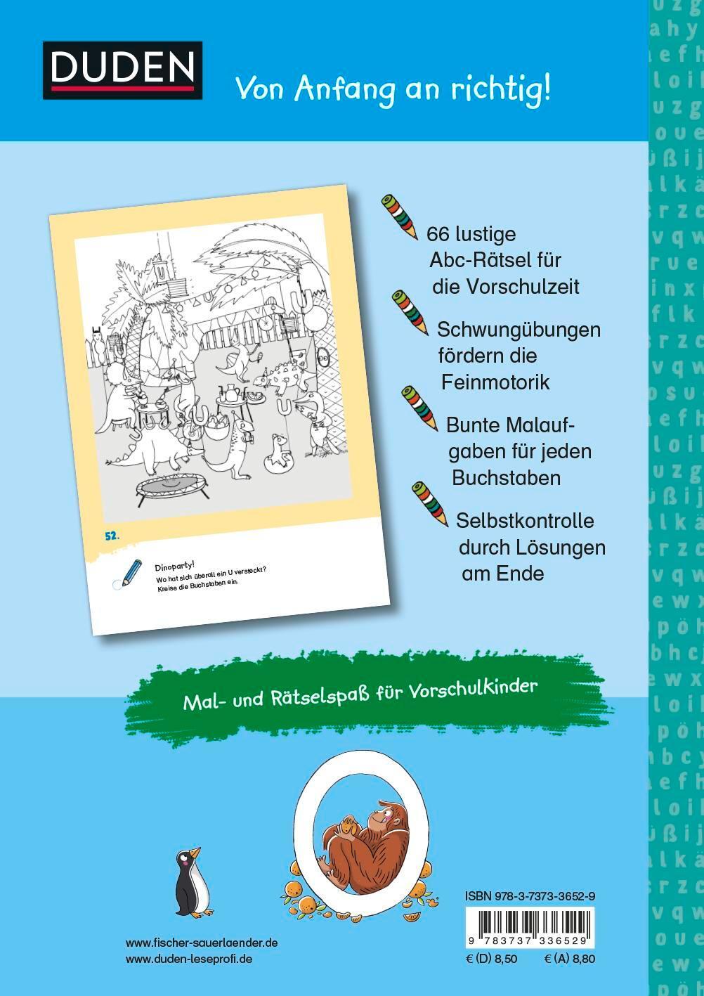 Rückseite: 9783737336529 | Duden Leseprofi - Buchstabenspaß für die Vorschule | Christina Braun