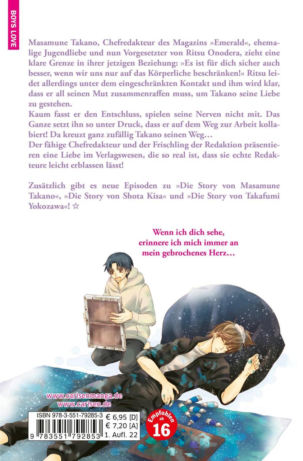 Rückseite: 9783551792853 | Sekaiichi Hatsukoi 15 | Boyslove-Story in der Manga-Redaktion | Buch