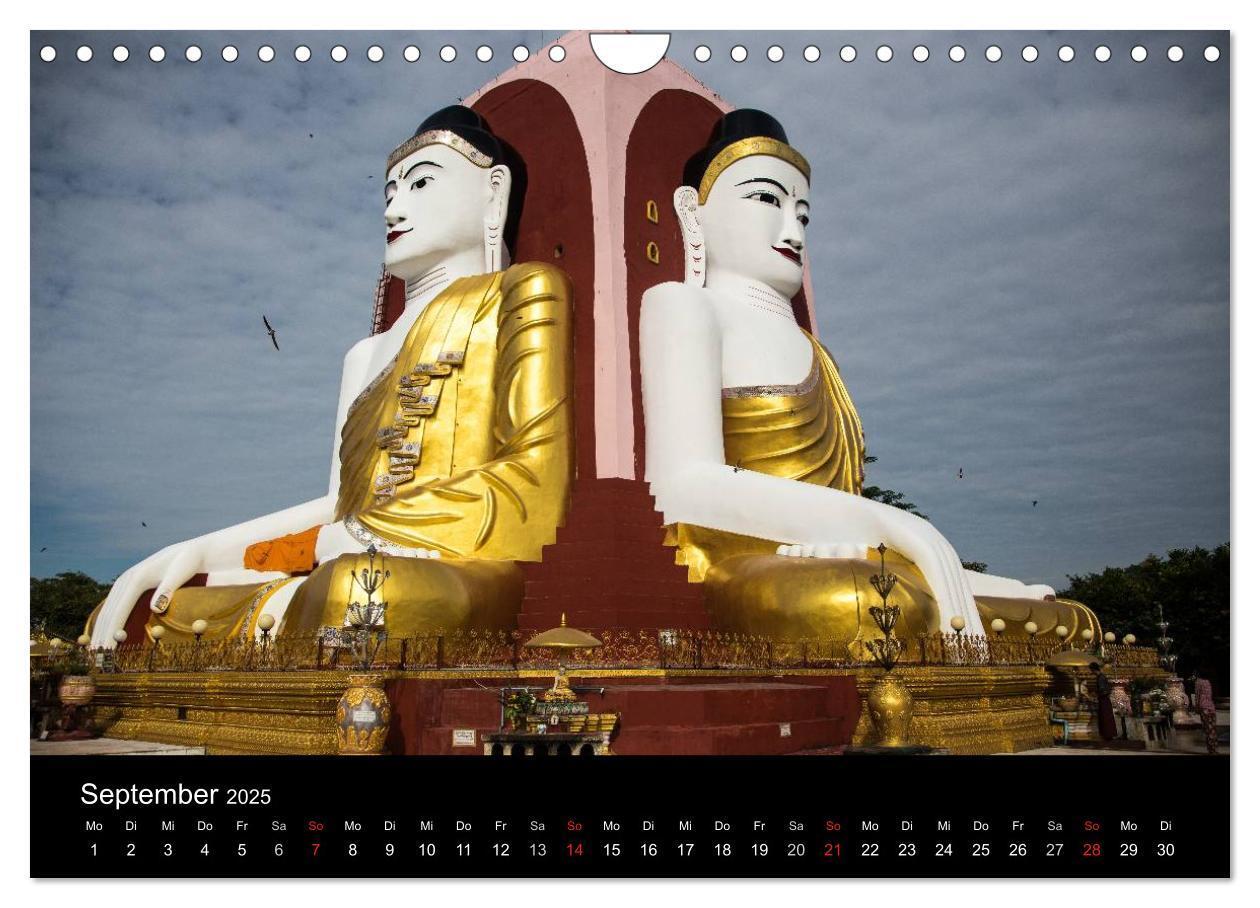 Bild: 9783435747221 | Myanmar 2025 (Wandkalender 2025 DIN A4 quer), CALVENDO Monatskalender