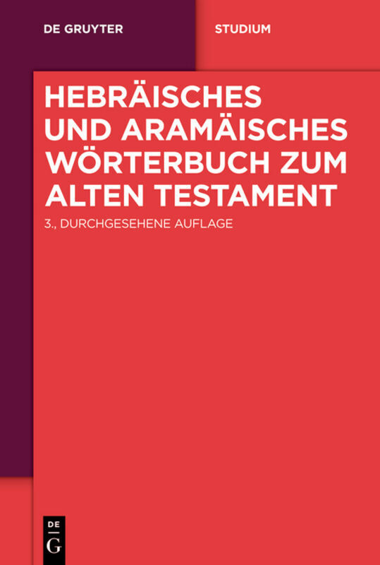 Cover: 9783110161076 | Hebräisches und aramäisches Wörterbuch zum Alten Testament | Buch