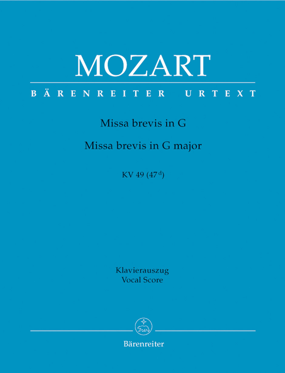 Cover: 9790006456093 | Missa Brevis In G Major K.49 | Wolfgang Amadeus Mozart | Buch