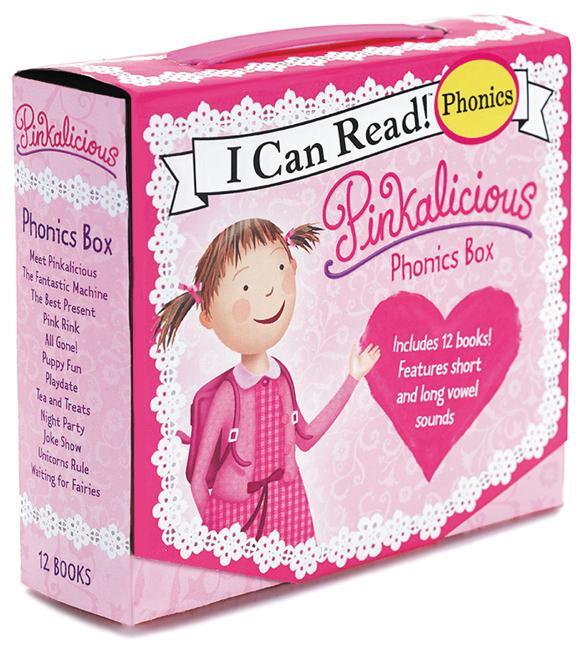 Cover: 9780062352156 | Pinkalicious 12-Book Phonics Fun!: Includes 12 Mini-Books Featuring...