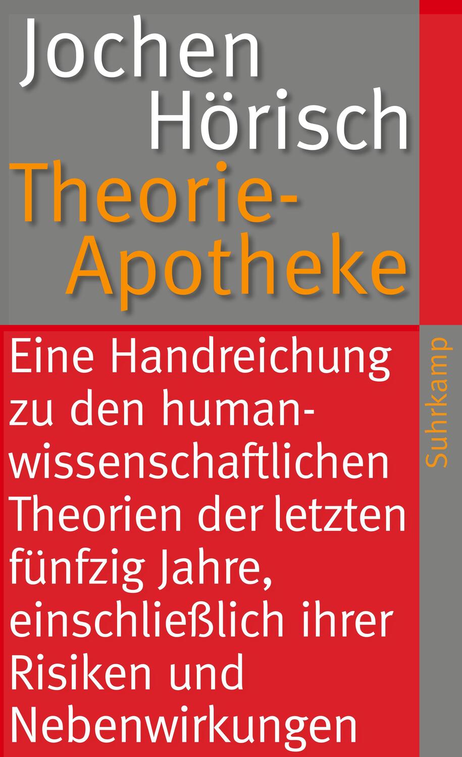Cover: 9783518461525 | Theorie-Apotheke | Jochen Hörisch | Taschenbuch | Deutsch | 2010