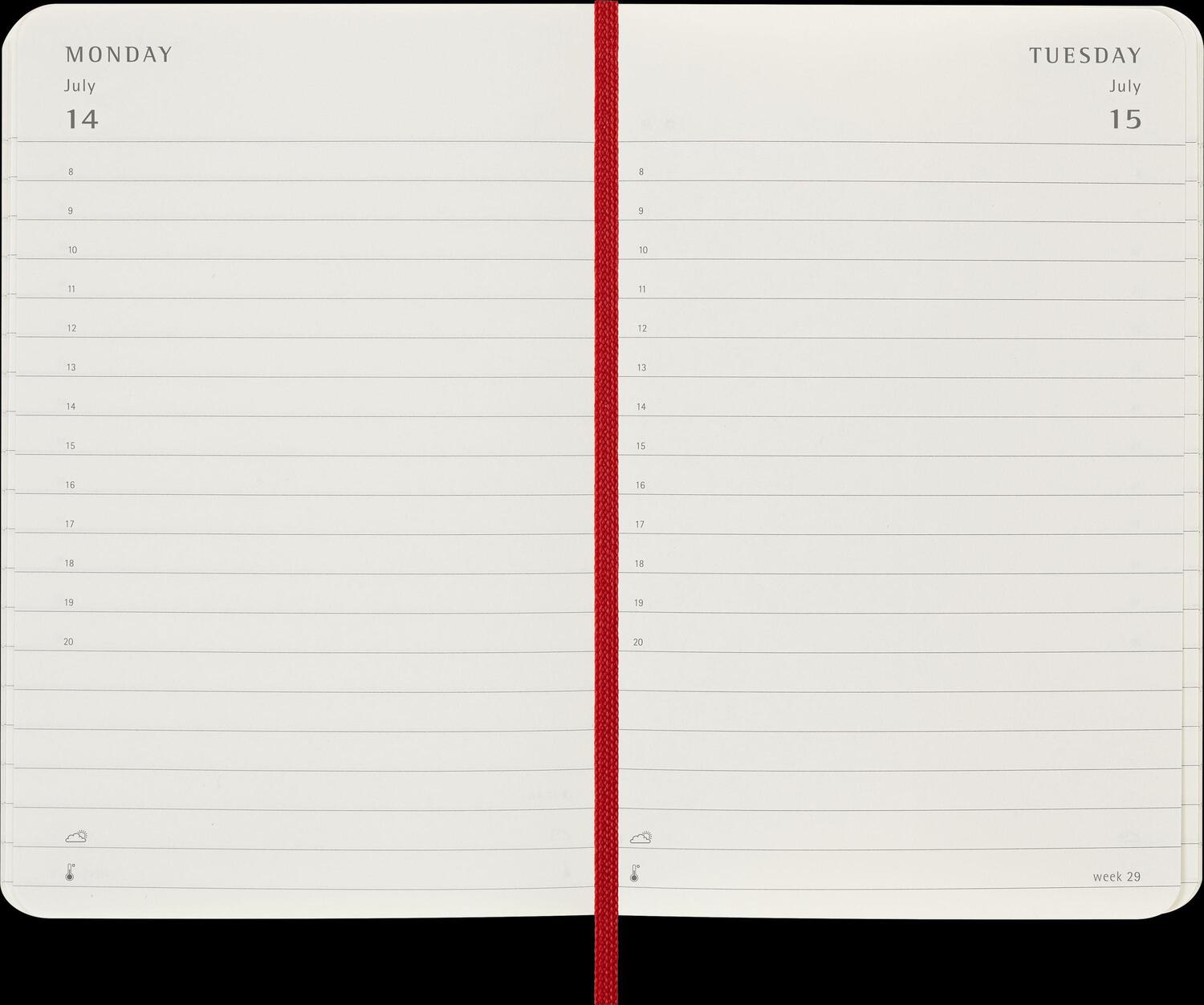 Bild: 8056999270230 | Moleskine 12 Monate Tageskalender 2025, Pocket/A6, 1 Tag = 1 Seite,...