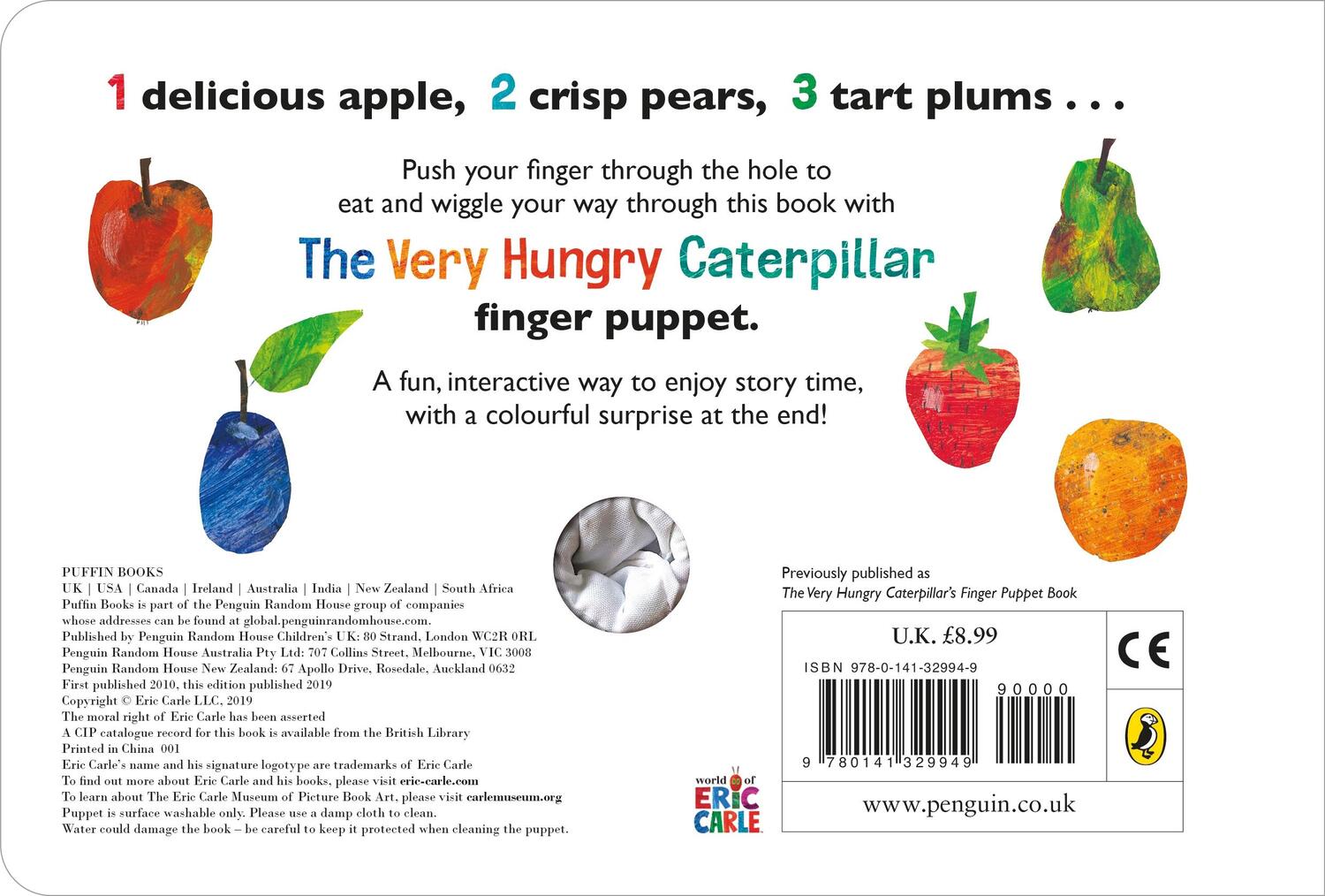 Rückseite: 9780141329949 | The Very Hungry Caterpillar Finger Puppet Book | 123 Counting Book