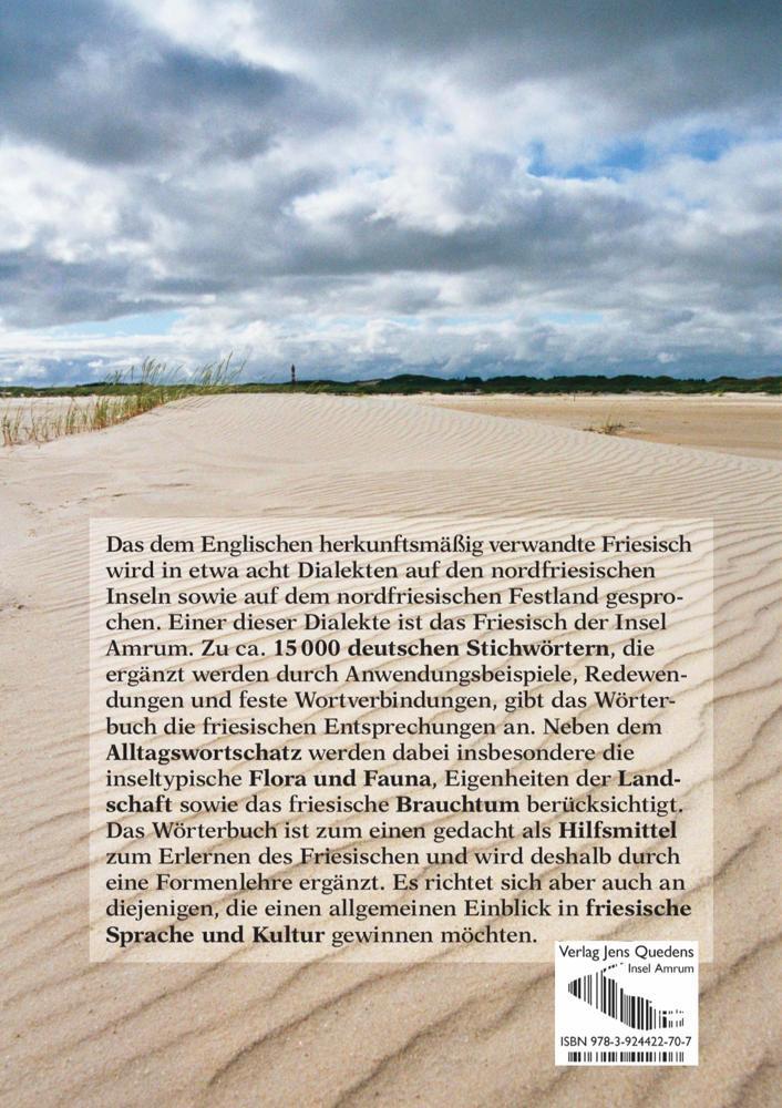 Rückseite: 9783924422707 | Wörterbuch Deutsch - Amrumer Friesisch / wurdenbuk sjiisk - öömrang