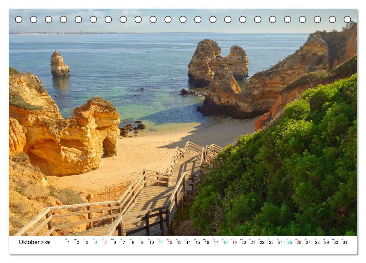 Bild: 9783435091508 | Die Algarve (Tischkalender 2025 DIN A5 quer), CALVENDO Monatskalender