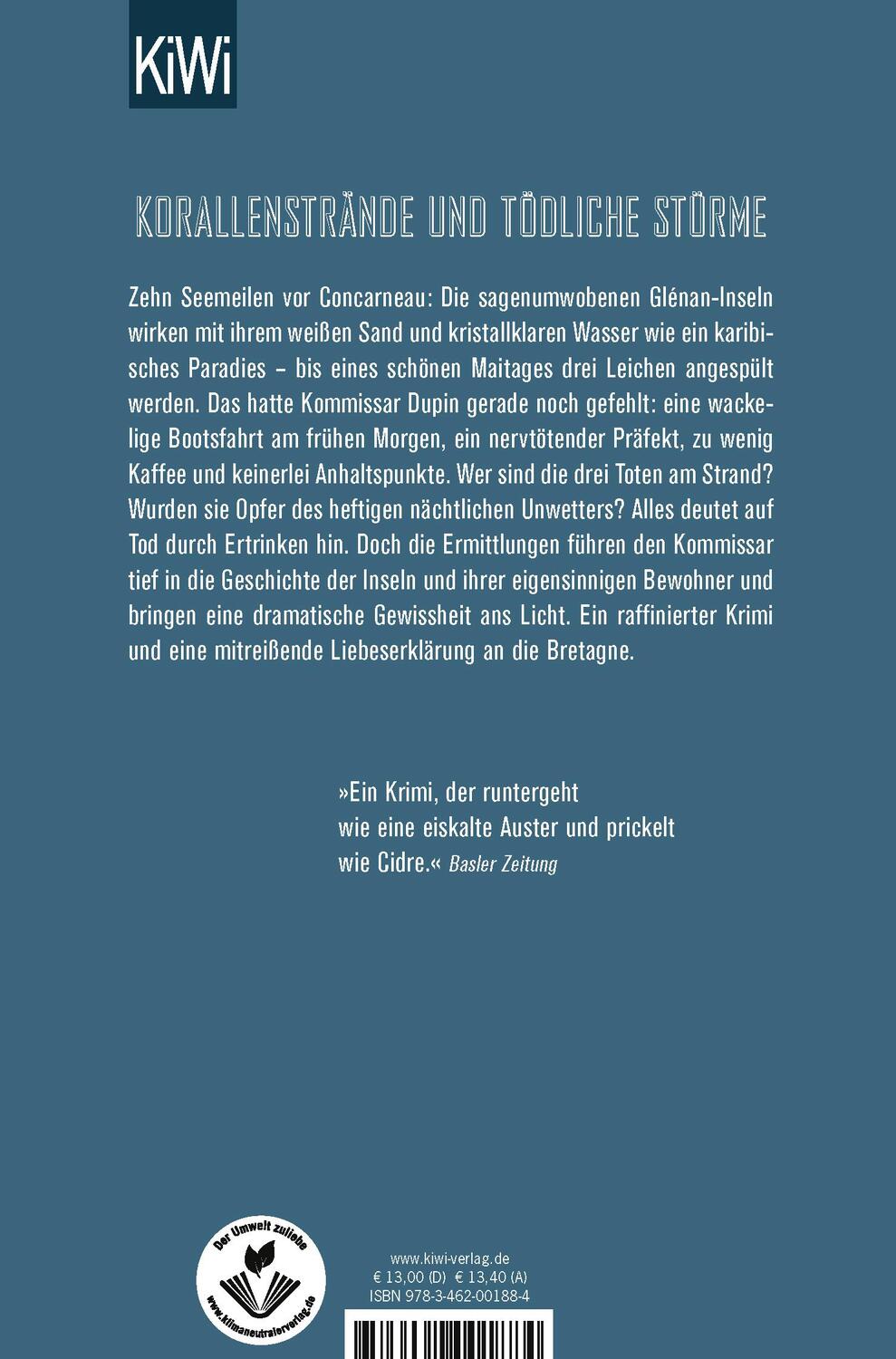 Rückseite: 9783462001884 | Bretonische Brandung | Kommissar Dupins zweiter Fall | Bannalec | Buch