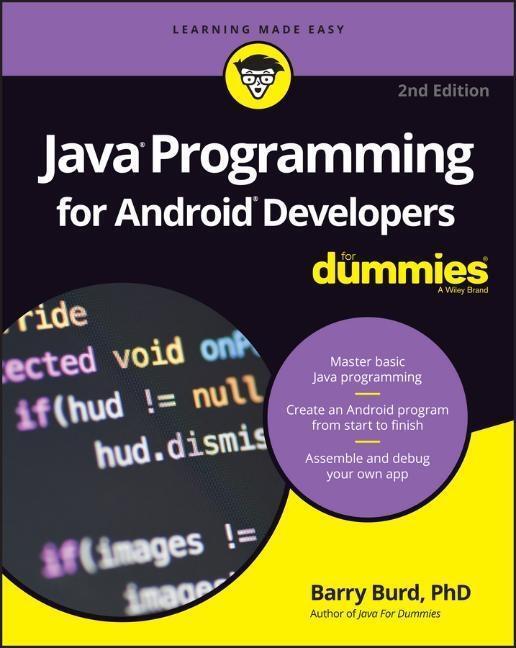 Cover: 9781119301080 | Java Programming for Android Developers For Dummies | Barry Burd