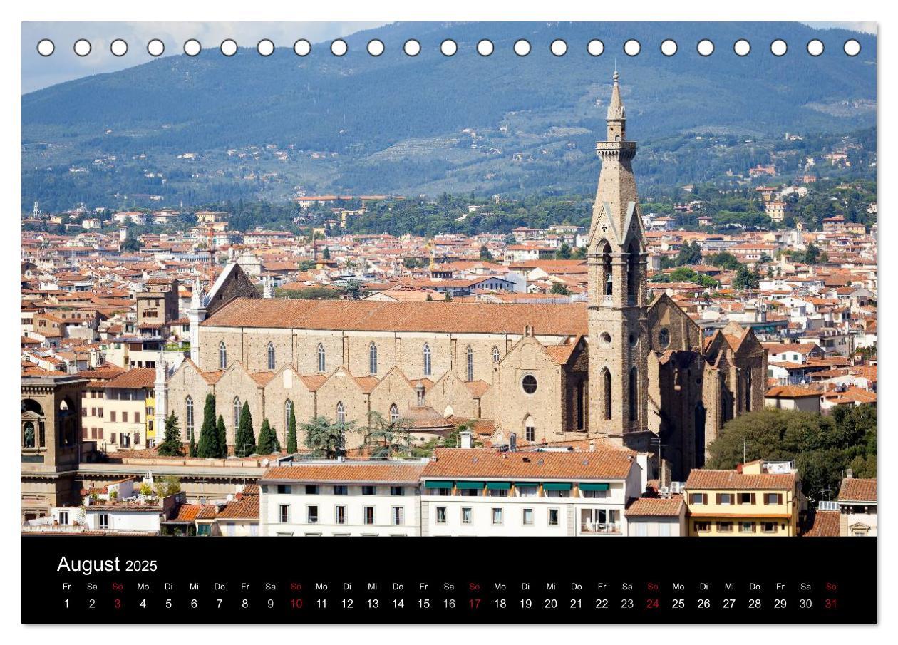 Bild: 9783435721191 | Florenz (Tischkalender 2025 DIN A5 quer), CALVENDO Monatskalender