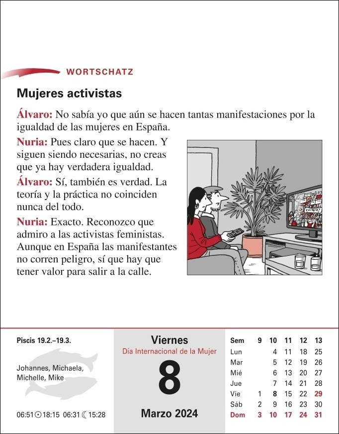 Bild: 9783840031298 | Spanisch Sprachkalender 2024. Tageskalender zum Abreißen mit kurzen...
