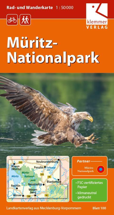 Cover: 9783940175557 | Rad- und Wanderkarte Müritz-Nationalpark 1:50.000 | Klaus Klemmer