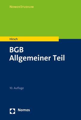 Cover: 9783848747085 | BGB | Allgemeiner Teil | Christoph Hirsch | Taschenbuch | broschiert