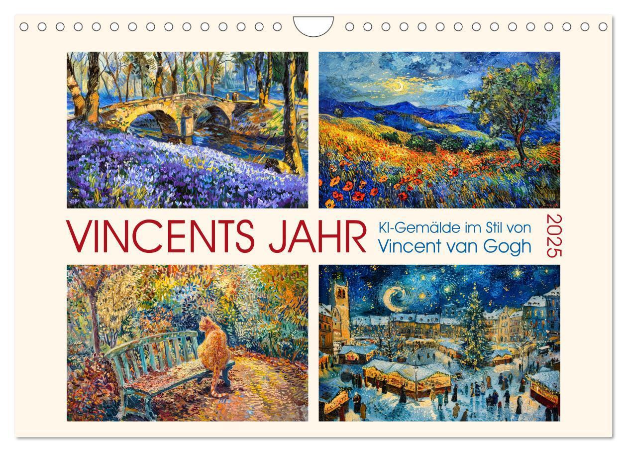 Cover: 9783383786556 | Vincents Jahr (Wandkalender 2025 DIN A4 quer), CALVENDO Monatskalender
