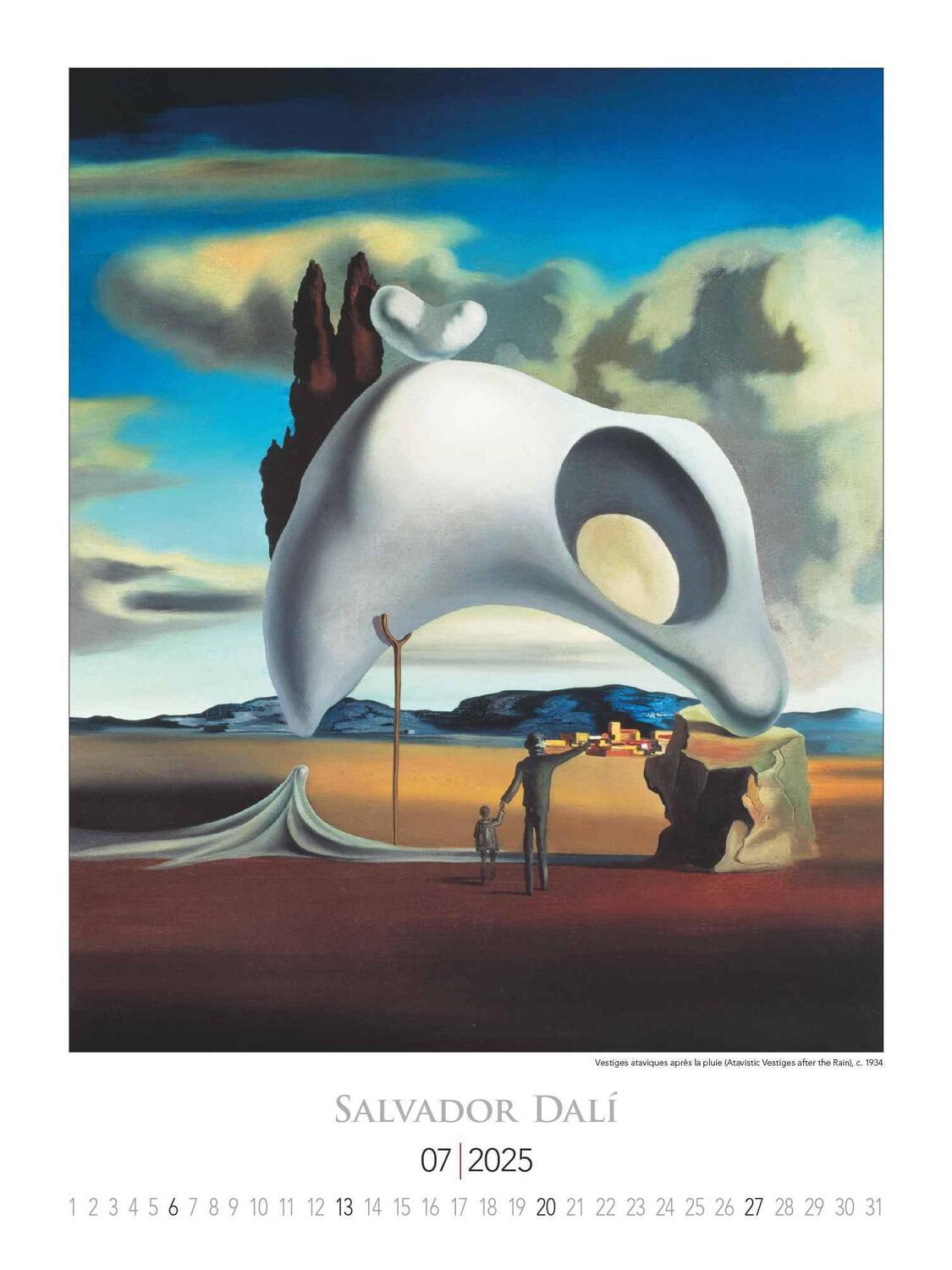 Bild: 4251732344054 | Salvador Dali 2025 - Bild-Kalender 42x56 cm - Kunst-Kalender -...