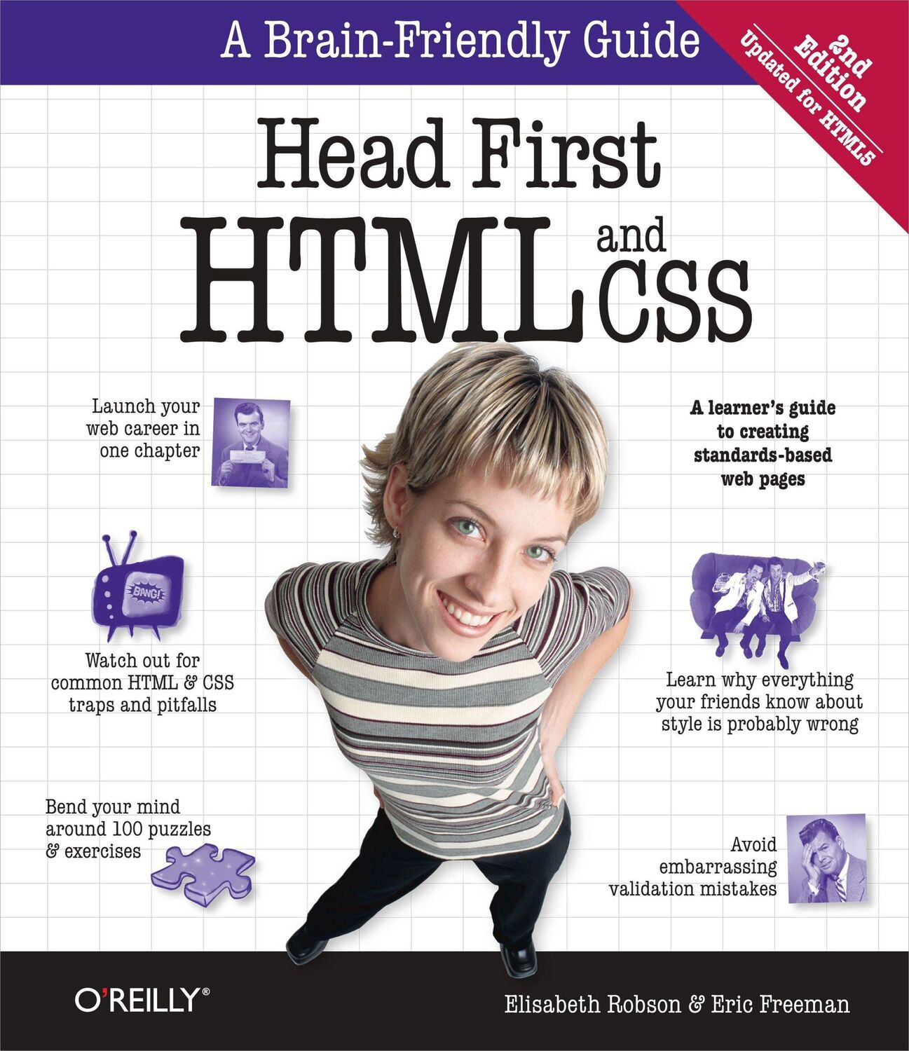 Cover: 9780596159900 | Head First HTML and CSS | Elisabeth Robson (u. a.) | Taschenbuch