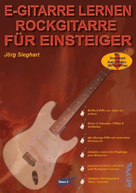 Cover: 9783955340193 | E-Gitarre lernen - Rockgitarre für Einsteiger | Jörg Sieghart | 2018