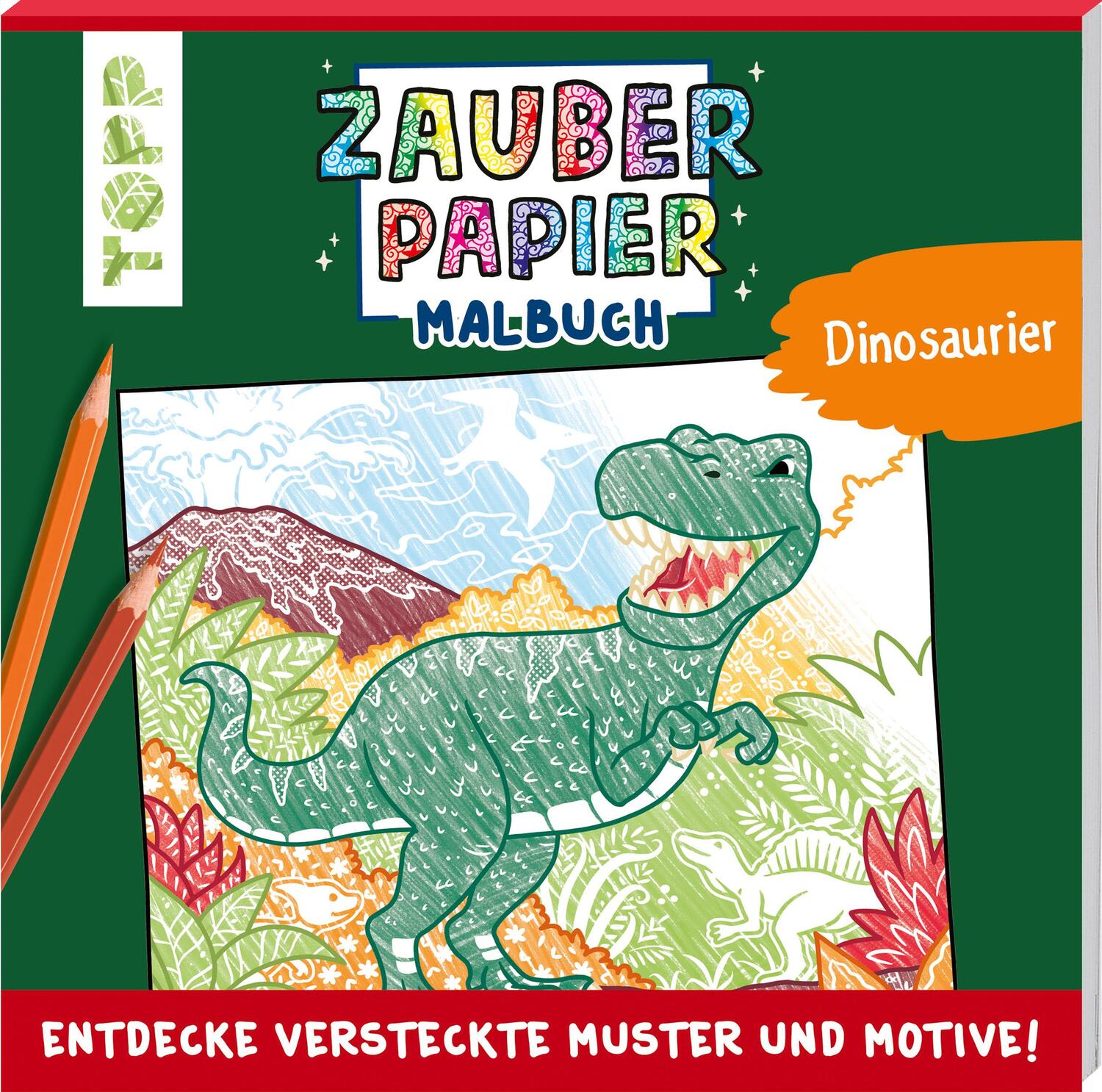 Cover: 9783735890740 | Zauberpapier Malbuch Dinosaurier | Natascha Pitz | Taschenbuch | 48 S.
