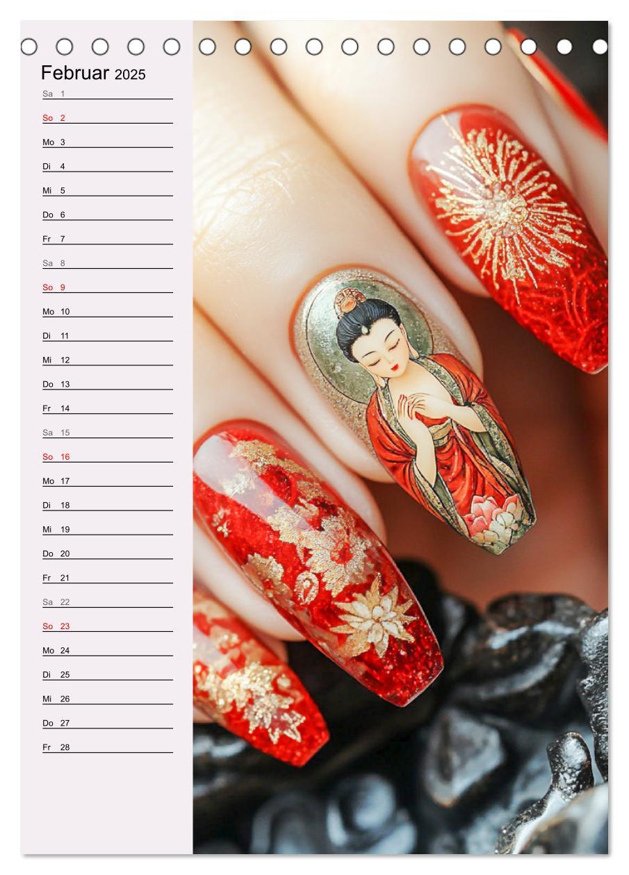 Bild: 9783457206041 | Nageldesign. Außergewöhnliche Fingernägel (Tischkalender 2025 DIN...