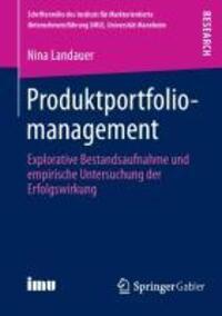 Cover: 9783658019976 | Produktportfoliomanagement | Nina Landauer | Taschenbuch | Paperback