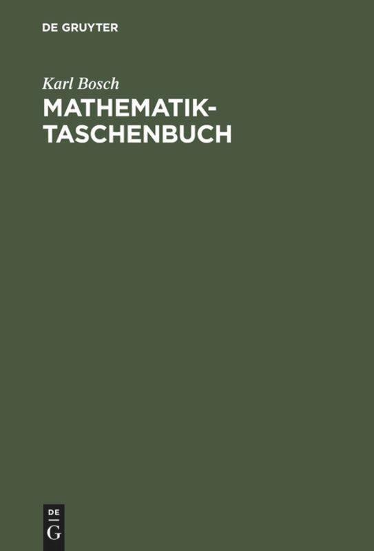 Cover: 9783486246698 | Mathematik-Taschenbuch | Karl Bosch | Buch | XXIV | Deutsch | 1998