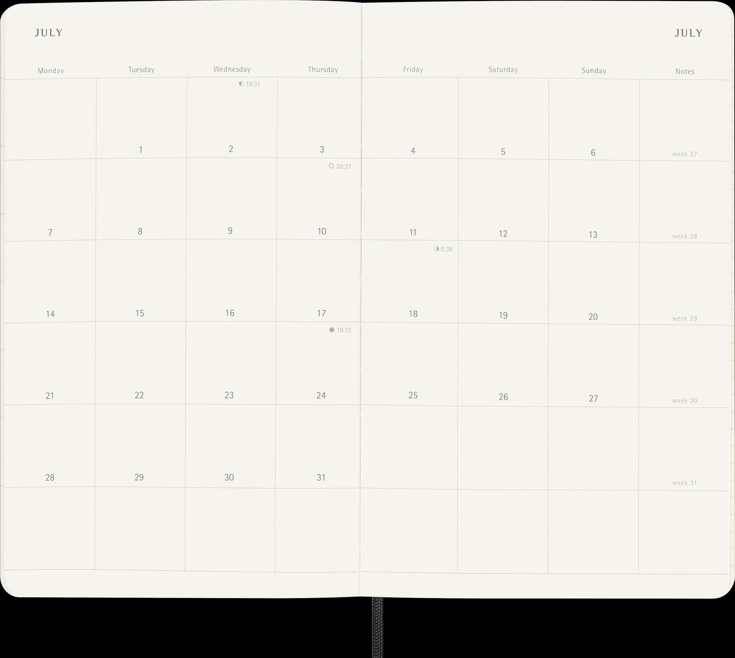 Bild: 8056999270490 | Moleskine 12 Monate Tageskalender 2025, Pocket/A6, 1 Tag = 1 Seite,...